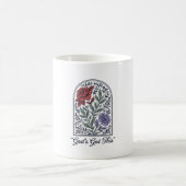 Gottes hat dies Vintage-Blumen-Glaube Kaffeetasse (Mittel)
