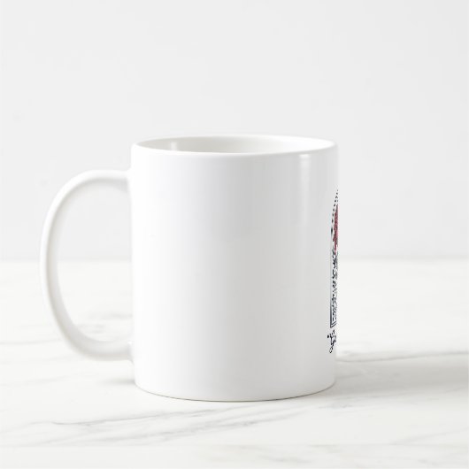 Gottes hat dies Vintage-Blumen-Glaube Kaffeetasse (Links)