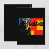 Gottes hat es Postkarte (Vorne/Hinten)