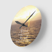 Gottes Heiliger Kreuz Runde Wanduhr (Winkel)