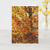 Gottes Herbstglorie Karte (Gelbe Blume)