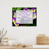 Gottes Hilfe Tag für Tag Poster (Küche)