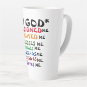 ** Gottes Ich erschaffen** Latte Tasse (Rechte Ecke)