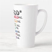 ** Gottes Ich erschaffen** Latte Tasse (Rechts)