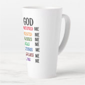 ** Gottes Ich erschaffen** Latte Tasse (Rechte Ecke)
