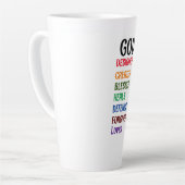 ** Gottes Ich erschaffen** Latte Tasse (Linke Ecke)