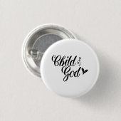 Gottes Kind - Christlich Button (Vorne & Hinten)