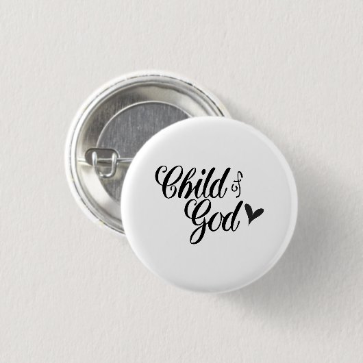 Gottes Kind - Christlich Button (Vorne & Hinten)