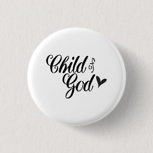 Gottes Kind - Christlich Button (Vorderseite)