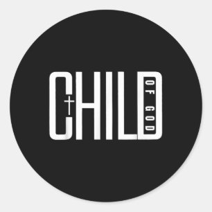 Gottes Kind, Christliche Menne schmelzen religiös Runder Aufkleber