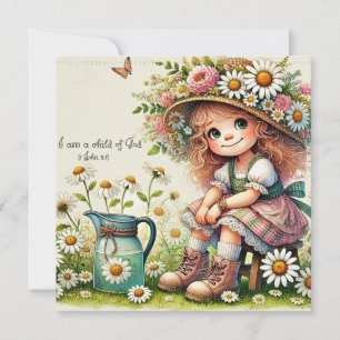 Gottes Kind Gänseblümchen Mädchen