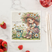 Gottes Kind Gänseblümchen Mädchen Serviette (Beispiel)