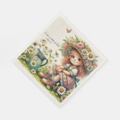 Gottes Kind Gänseblümchen Mädchen Serviette (Ecke)