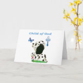 Gottes Kind Karte (Gelbe Blume)