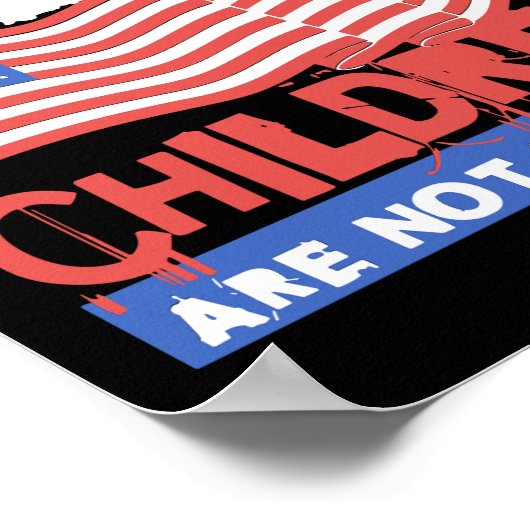 Gottes Kinder sind nicht zum Verkauf Poster (Ecke)