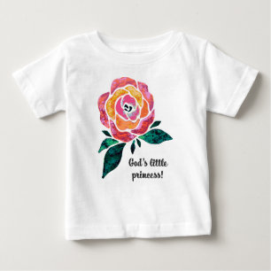 Gottes kleines Prinzessin Modernes Kleinkind Ruffl Baby T-shirt