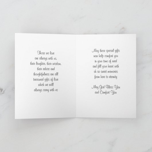 Gottes Komfort Karte (Innenseite)