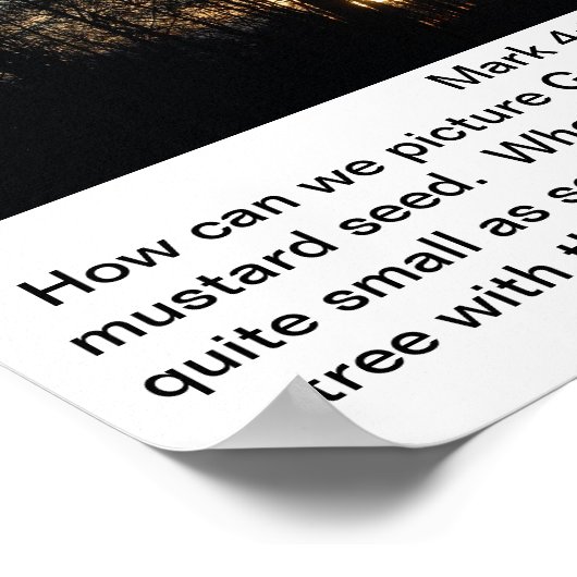 Gottes Königreich Nest Poster (Ecke)