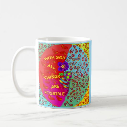 Gottes Kraft Christlicher Becher Kaffeetasse (Links)