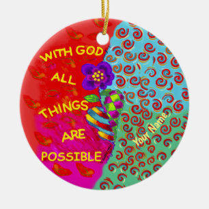 Gottes Kraft Christlicher Schmuck Keramik Ornament
