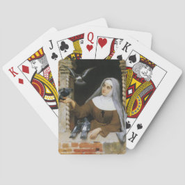 Gottes Kreaturen (Italienisch Katholische Nonnen m Spielkarten