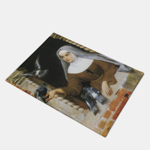 Gottes Kreaturen (Nun Fütternd Vögel) Fußmatte