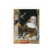 Gottes Kreaturen (Nun Fütternd Vögel) Karte (Vorderseite/Rückseite Beispiel)