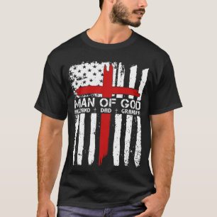 Gottes Kreuzamerikanische Flagge Jesus Christliche T-Shirt