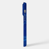 Gottes Leaf - Funky Blue Edition iPhone Hülle (Linke Seite)