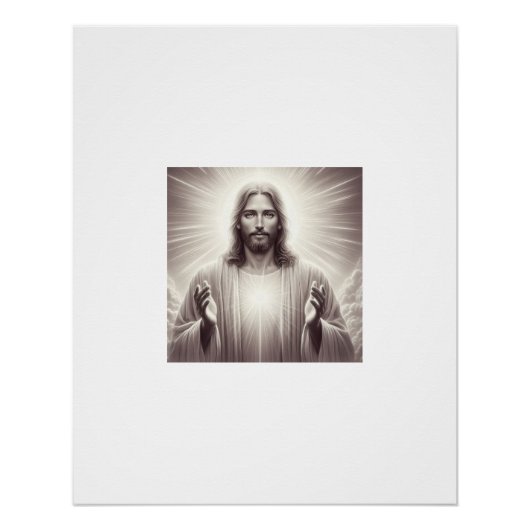 Gottes Licht: Ein Portrait von Herrn Jesus Christu Poster (Vorderseite)
