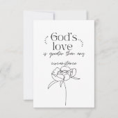 Gottes Liebe Dankeskarte (Vorderseite)