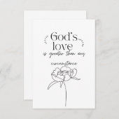 Gottes Liebe Dankeskarte (Vorne/Hinten)