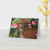 Gottes Liebe, Fuschia-Blume Karte (Gelbe Blume)