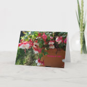 Gottes Liebe, Fuschia-Blume Karte (Vorderseite)