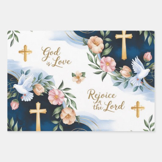 Gottes Liebe Geschenkpapier Set (Vorderseite)