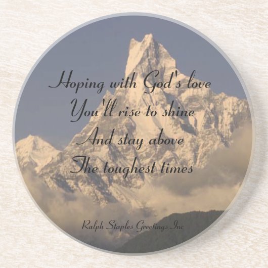 Gottes Liebe Getränkeuntersetzer (Vorne)