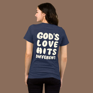 Gottes Liebe ist anders, Christlicher Glaube Tri-Blend Shirt