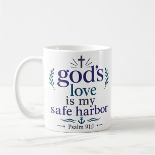 Gottes Liebe ist mein sicherer Hafen Biblische Wah Kaffeetasse