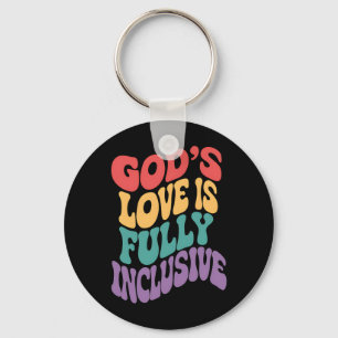 Gottes Liebe ist voll inklusiv christlich Jesus LG Schlüsselanhänger
