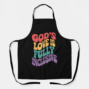 Gottes Liebe ist voll inklusiv christlich Jesus LG Schürze