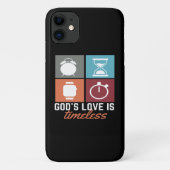 Gottes Liebe ist zeitlos Christlicher iPhone Case (Rückseite)