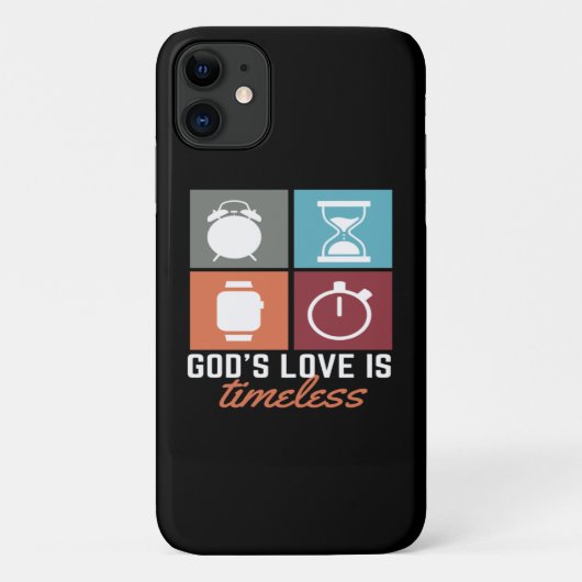 Gottes Liebe ist zeitlos Christlicher iPhone Case (Rückseite)