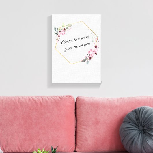 Gottes Liebe Leinwanddruck (Insitu (Wohnzimmer))