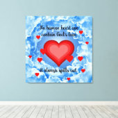 Gottes Liebe Leinwanddruck (Insitu (Holzboden))