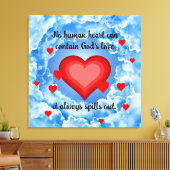 Gottes Liebe Leinwanddruck (Insitu (Wohnzimmer))