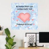 Gottes Liebe Poster (Heimbüro)