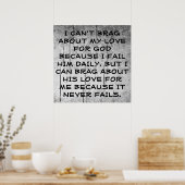 Gottes Liebe-Poster Poster (Küche)