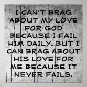 Gottes Liebe-Poster Poster (Vorne)