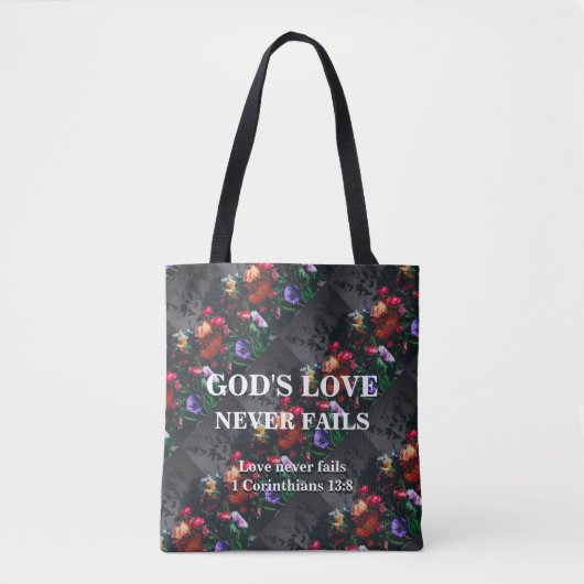 GOTTES LIEBE VERSAGE NIE Christliche benutzerdefin Tasche (Vorderseite)