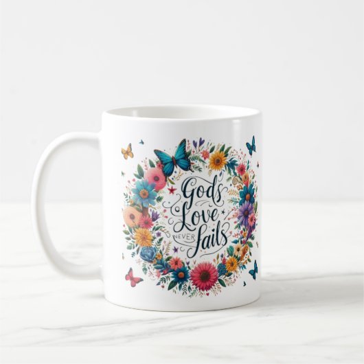 Gottes Liebe Versage nie Kaffeetasse (Links)